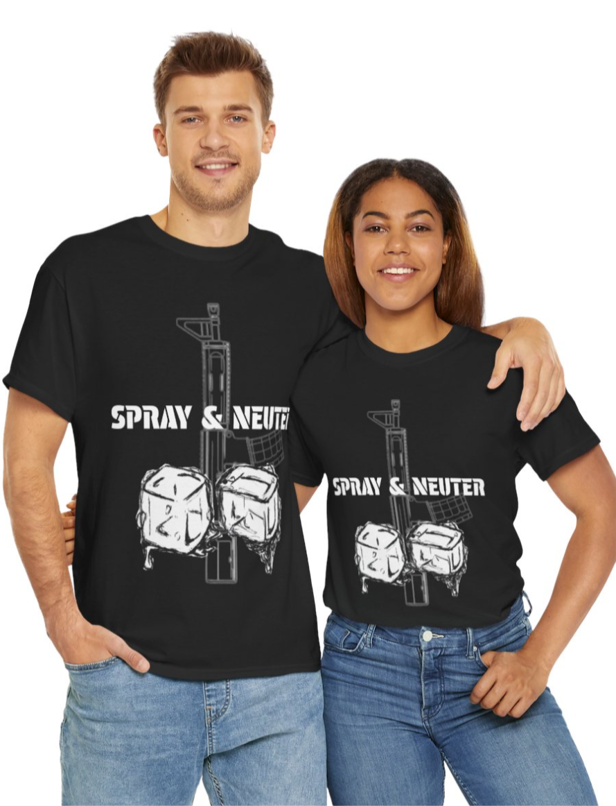 Unisex Heavy Cotton Tee with Street Art Graphic Design, Casual Wear, Gift for Him/Her, Streetwear, Artistic Apparel